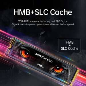 MOVESPEED 7450 МБ/с SSD NVMe M.2 2280 4 ТБ 2 ТБ 1 ТБ Внутрішній
