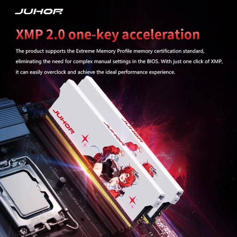 JUHOR Memoria Ram DDR4 16G(8GX2)3200MHz 32G(16GX2)3200MHz 3600MHz