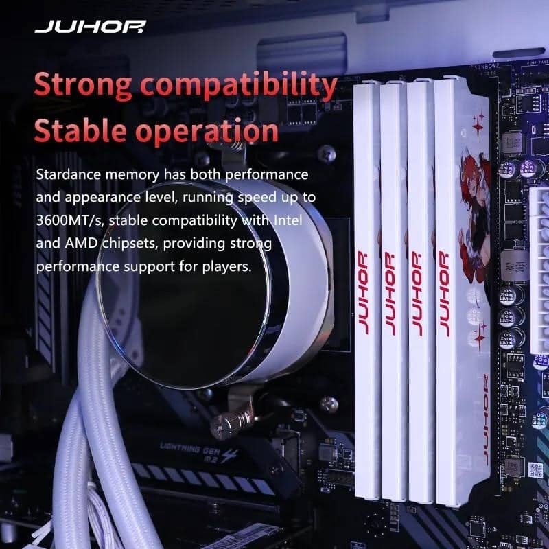 JUHOR Memoria Ram DDR4 16G(8GX2)3200MHz 32G(16GX2)3200MHz 3600MHz